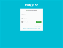 Tablet Screenshot of dealsonair.com